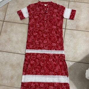 Julia Amory Red Floral Dress